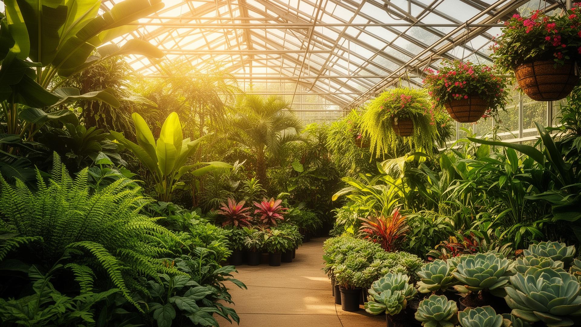 Blossom Greenhouse Background